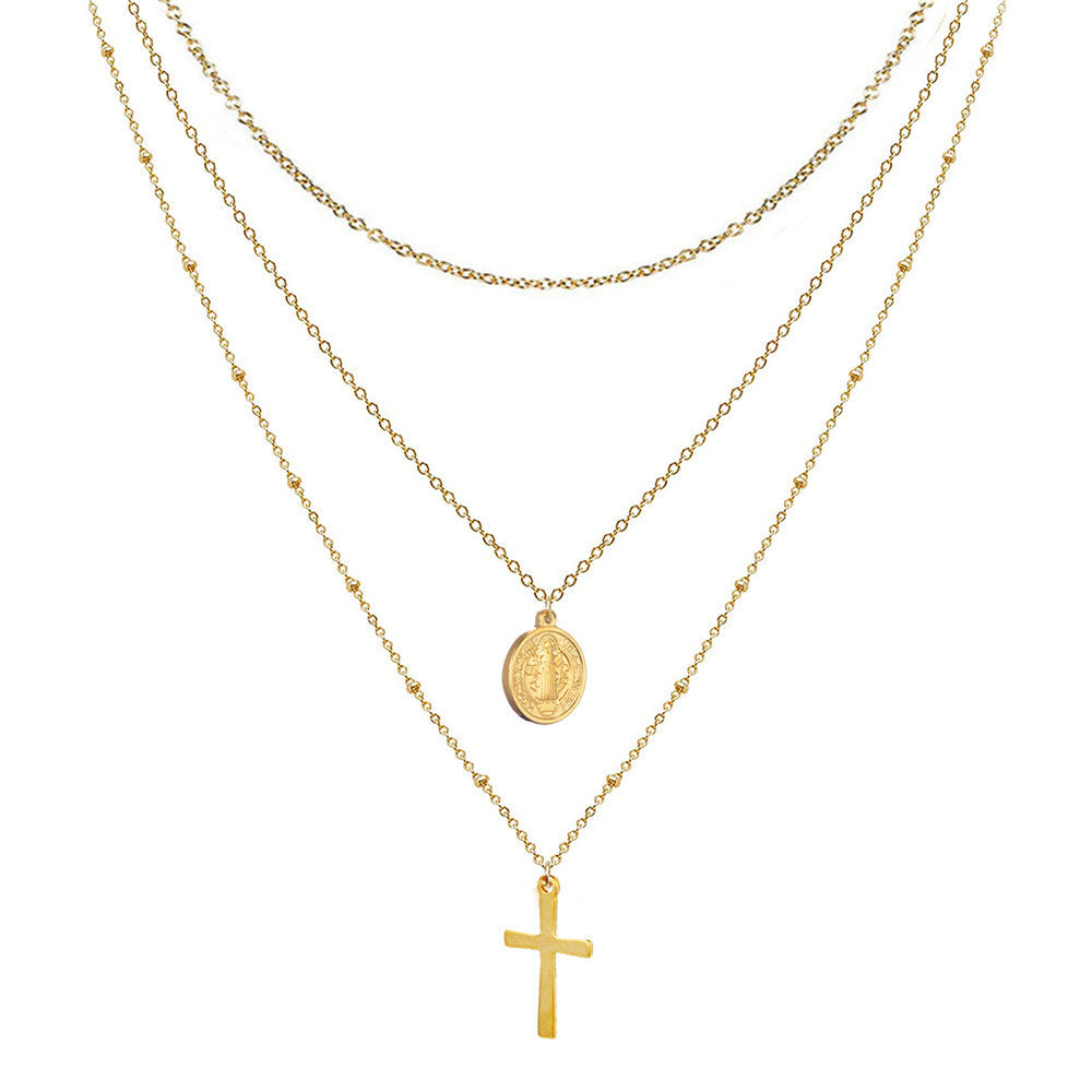 Fashion Simple Stainless Steel Thin Necklace