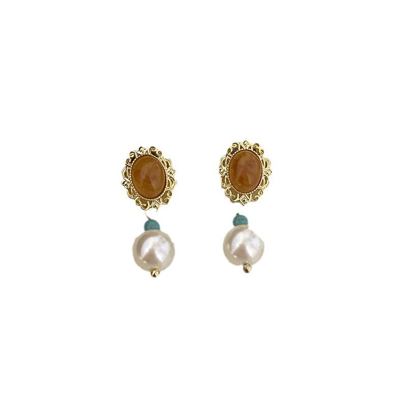Ins Niche Pearl Stitching Beaded Necklace