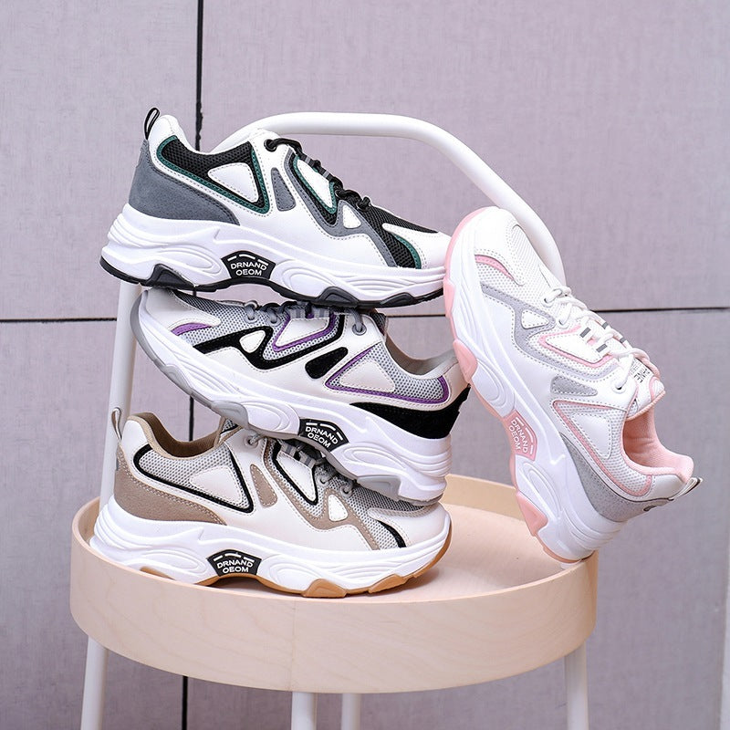Mesh Breathable Sneakers Net Celebrity Old Shoes Female