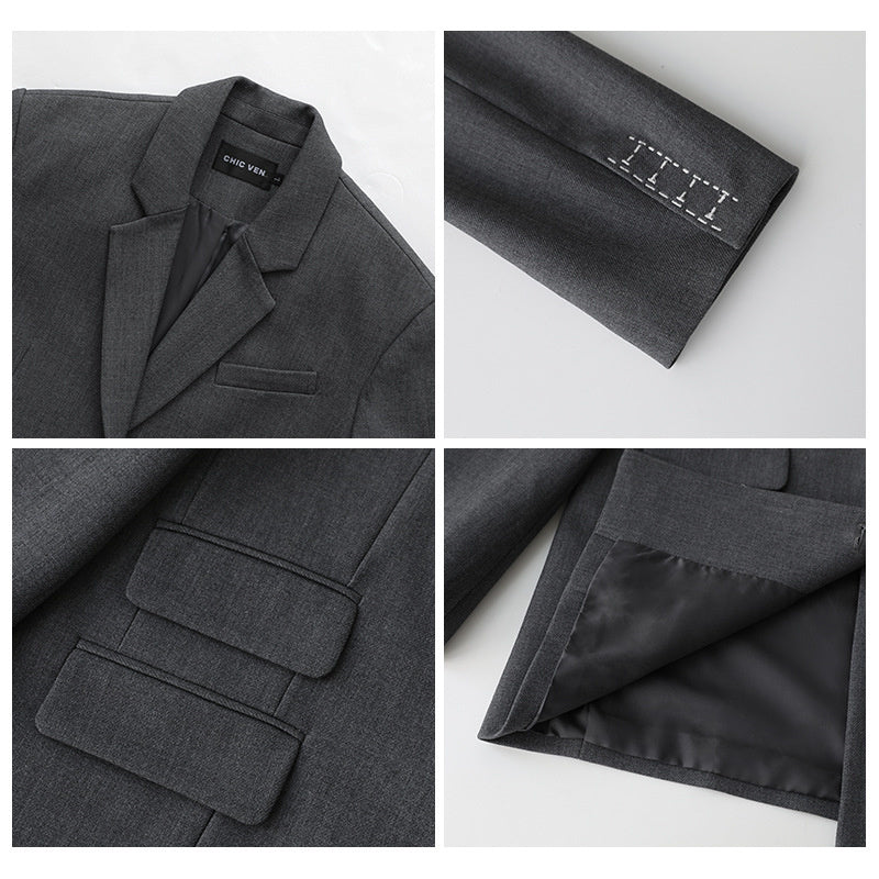Women's Temperament Fashion Loose Broad-shouldered Jacket