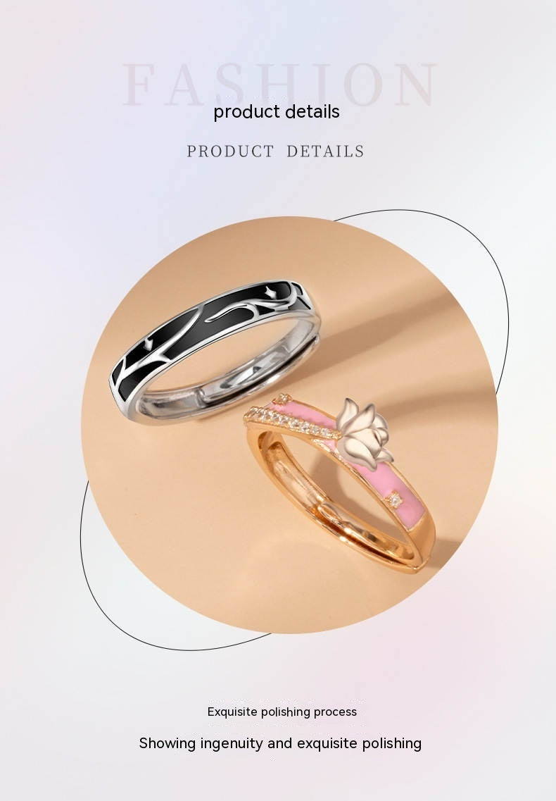 Thorns And Roses Ring Niche High Sense