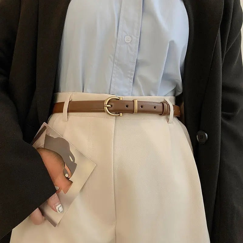 Female Casual Retro Pin Buckle Belt