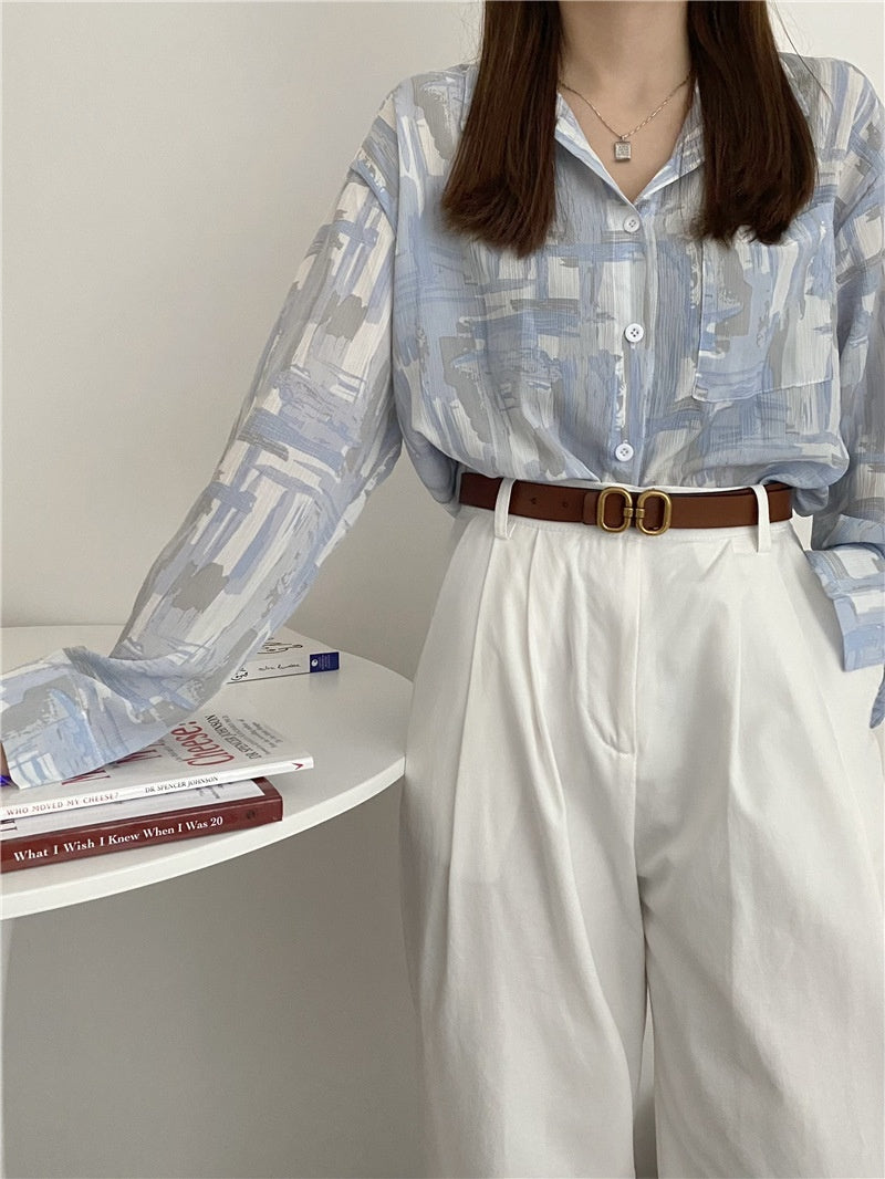 Women's Jeans Versatile Cowhide Belt