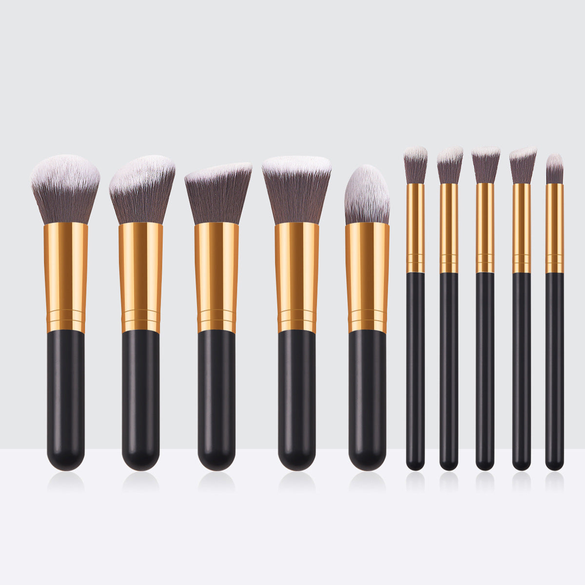 Portable Models 10 PCs 5 Big 5 Small Makeup Brushes Set