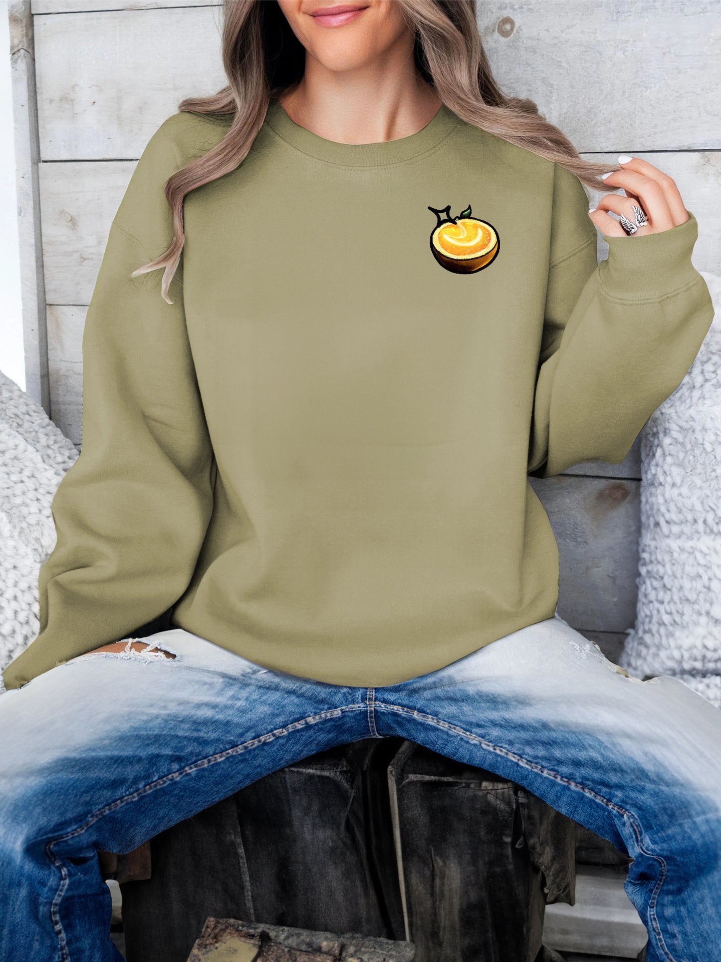 Women's Long Sleeved Printed Hoodie