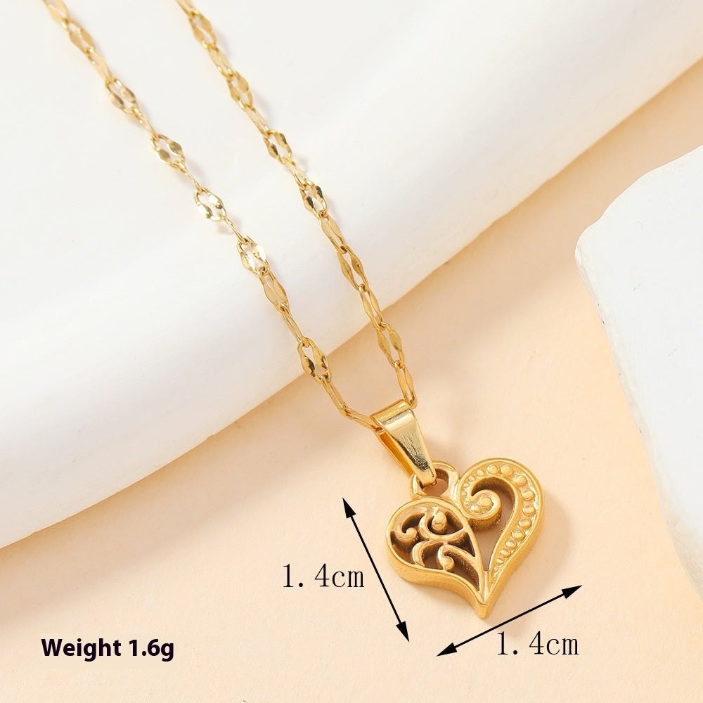 Single Pendant Stainless Steel Casting Ornament Fashion Love Women