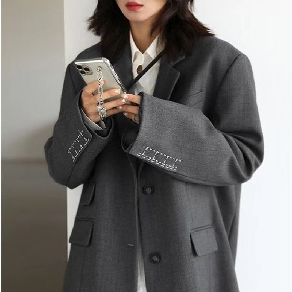 Women's Temperament Fashion Loose Broad-shouldered Jacket
