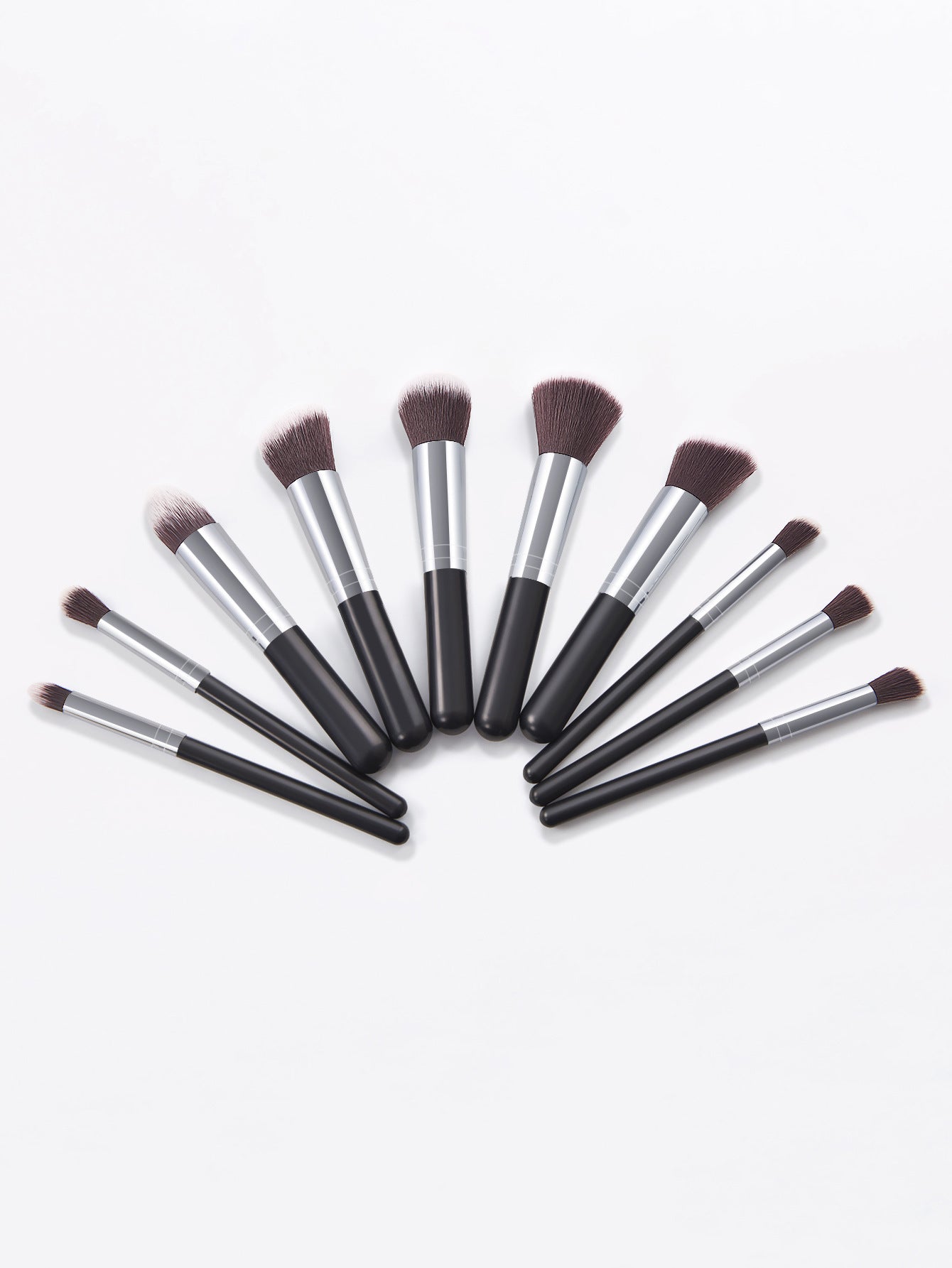 Portable Models 10 PCs 5 Big 5 Small Makeup Brushes Set