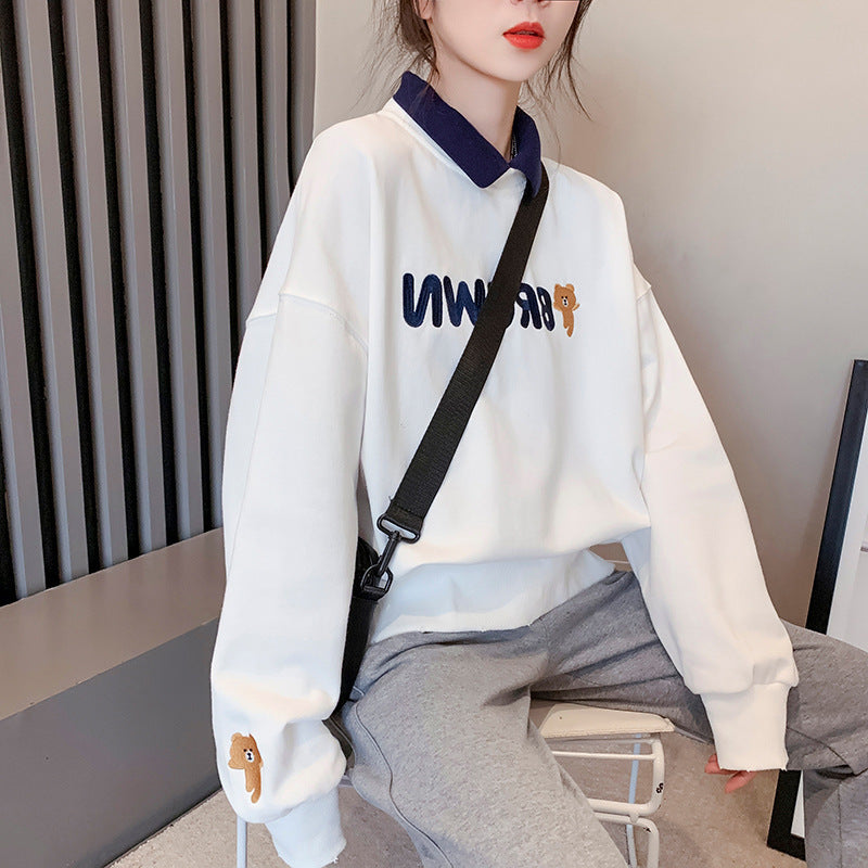 Design Sense Niche Loose Early Autumn Coat Top