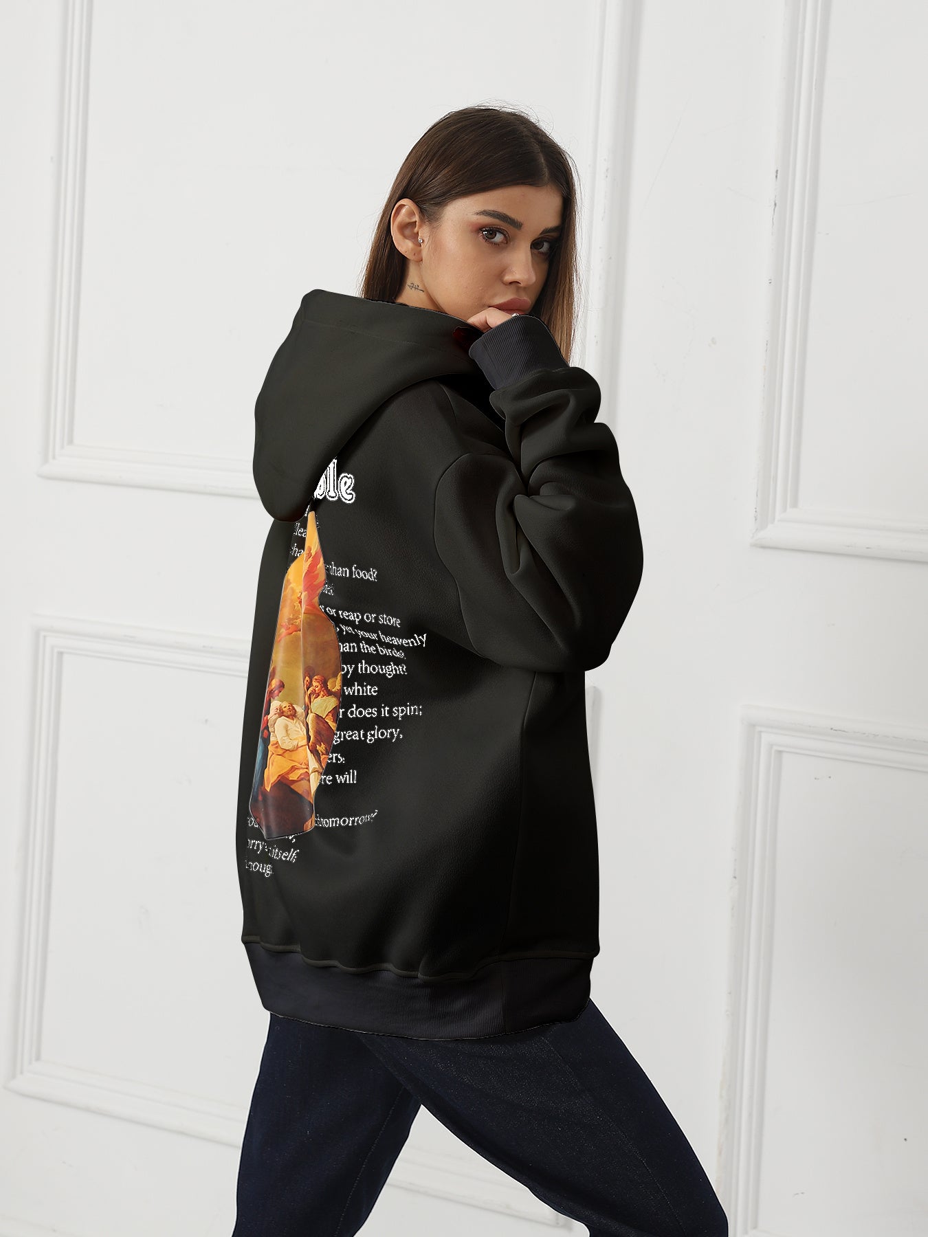 Women's Fashionable Casual Printed Long Sleeved Sweatshirt