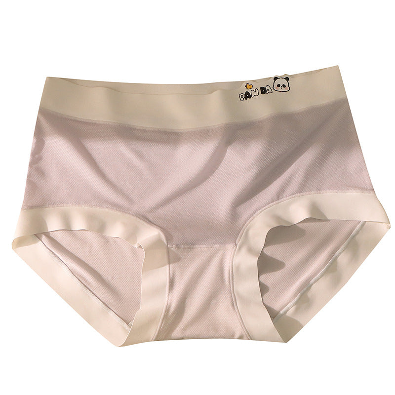 7A Silk Antibacterial Crotch Women's Underwear Mesh Ice Silk Traceless Panties