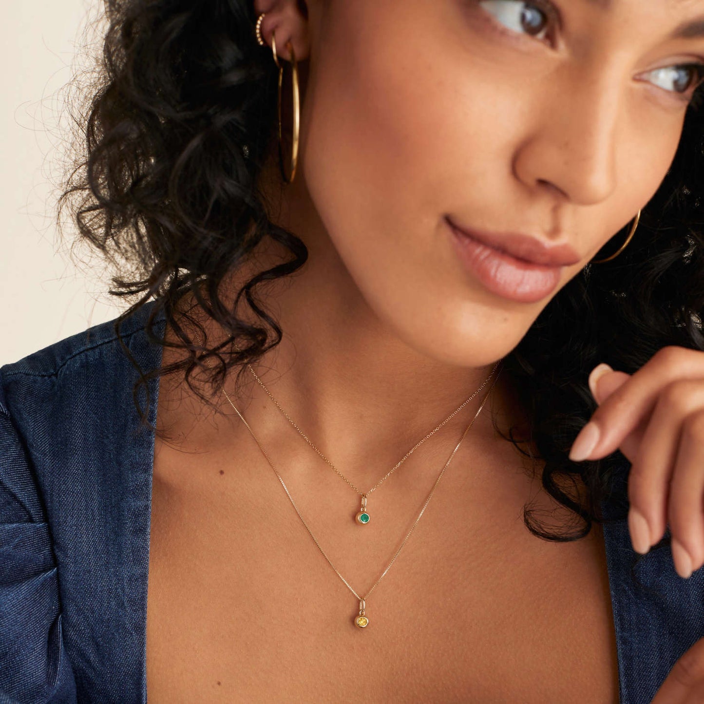 Twelve Birthstone Zirconium Pendant Colorful Color-preserving Female Pendant