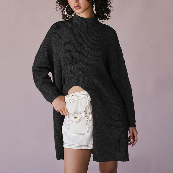Women's Fashion Mid-length Split Dress