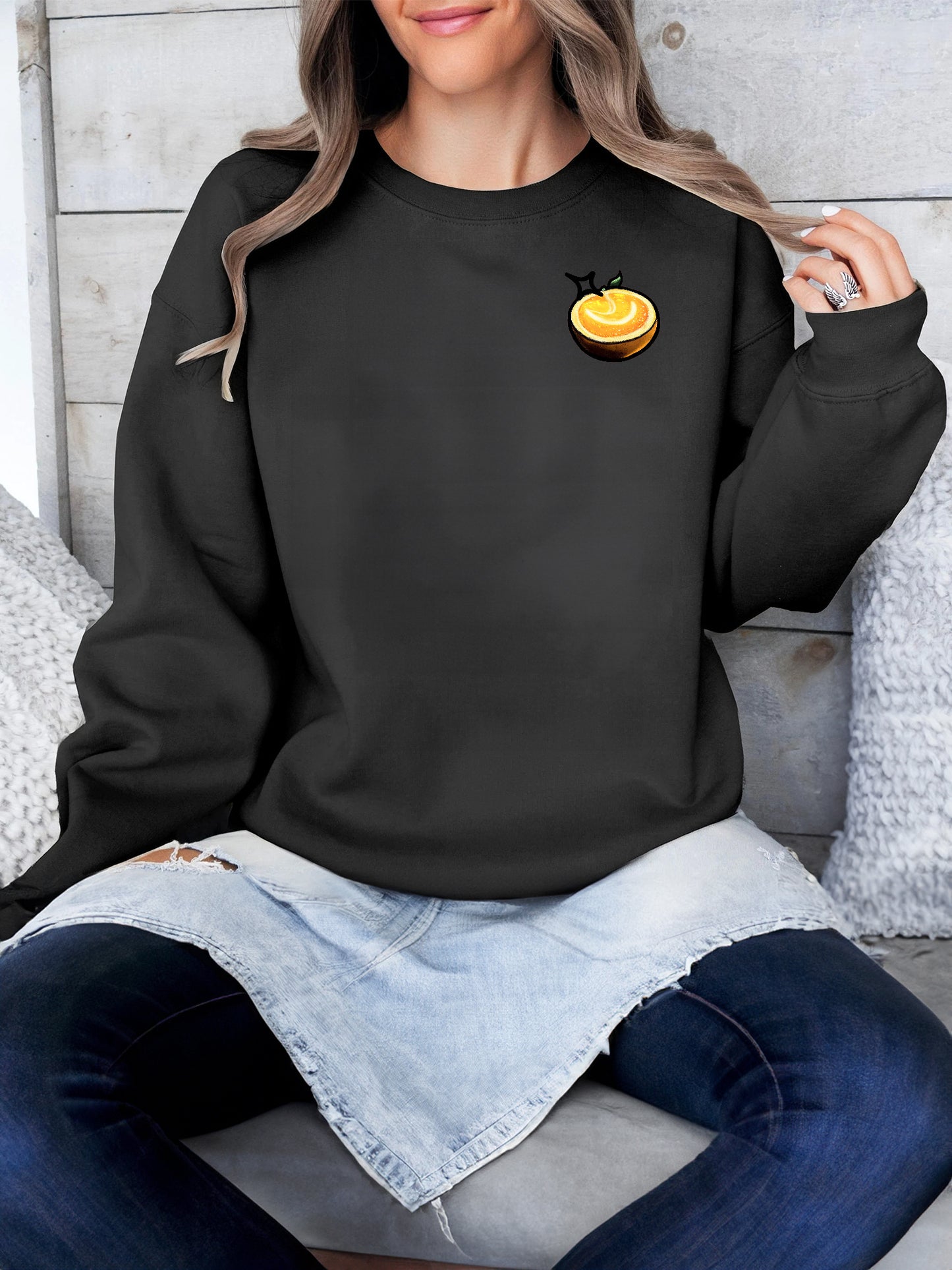 Women's Long Sleeved Printed Hoodie