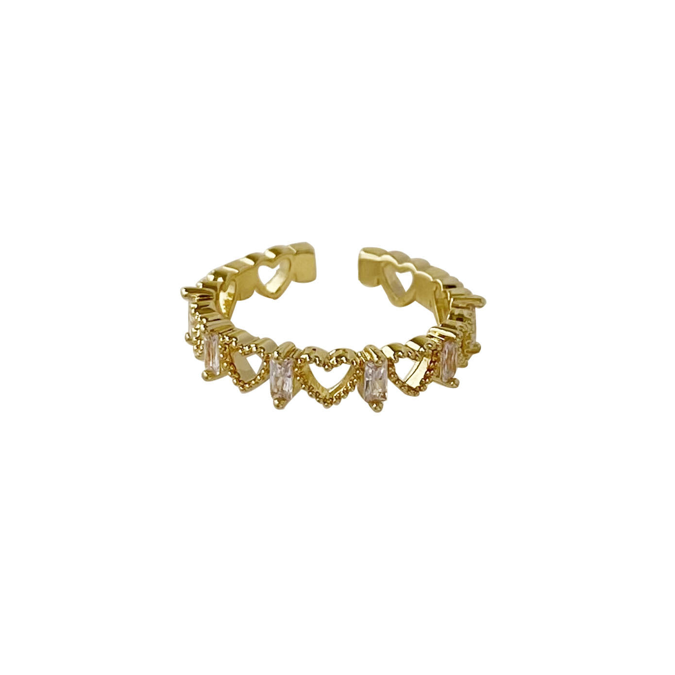 Women's Fashion Personalized Diamond Geometric Ring