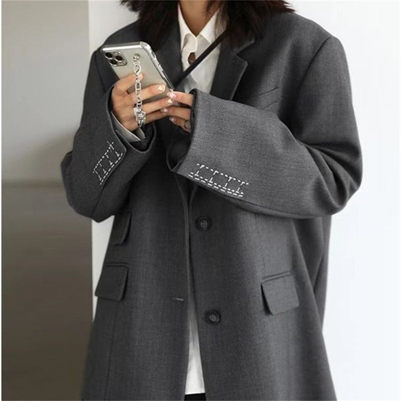 Women's Temperament Fashion Loose Broad-shouldered Jacket