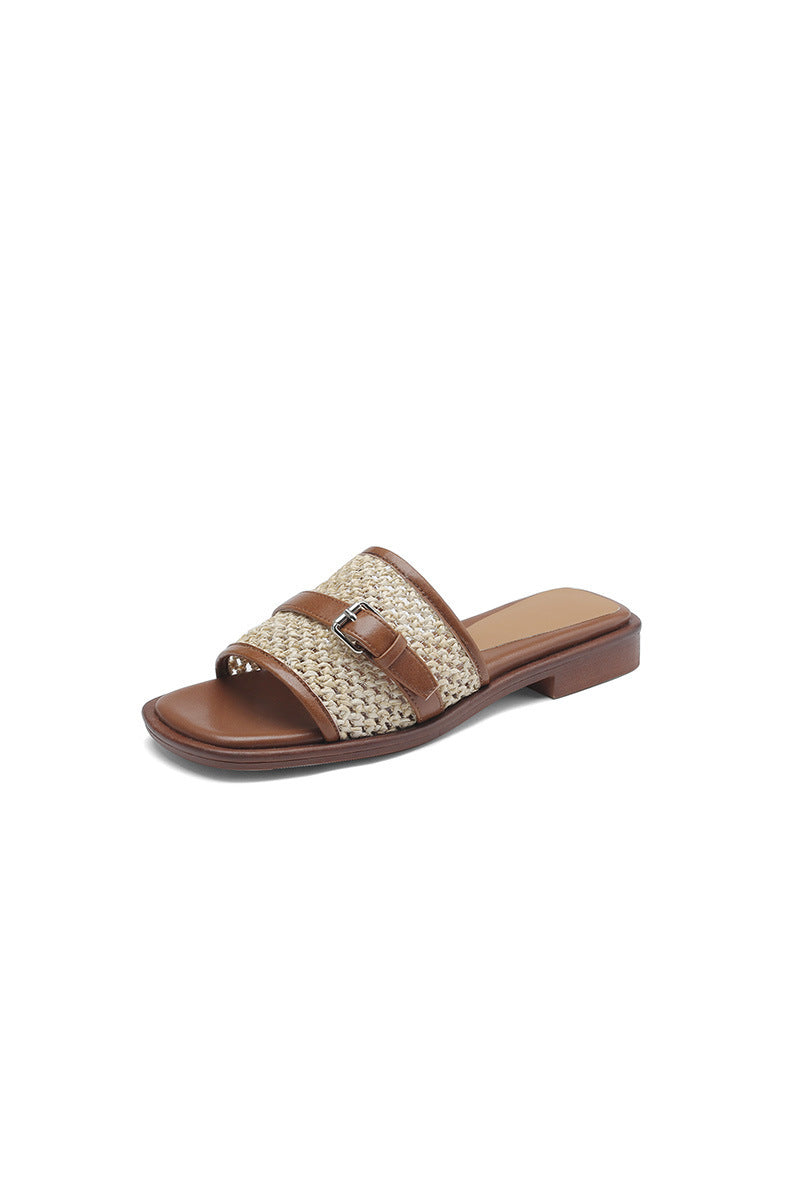 Boho Woven Flat Beach Shoes