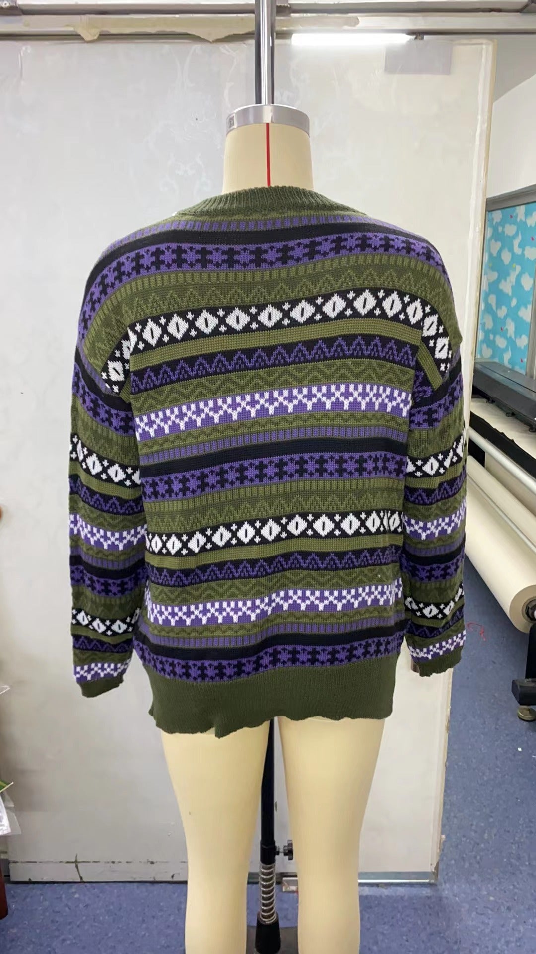 Women's Fashion Color Contrast Stitching Woven Shirt